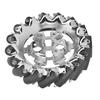 6in Mecanum Wheel Metal Right with 16pcs TPU Rubber Rollers Industrial Robots Parts