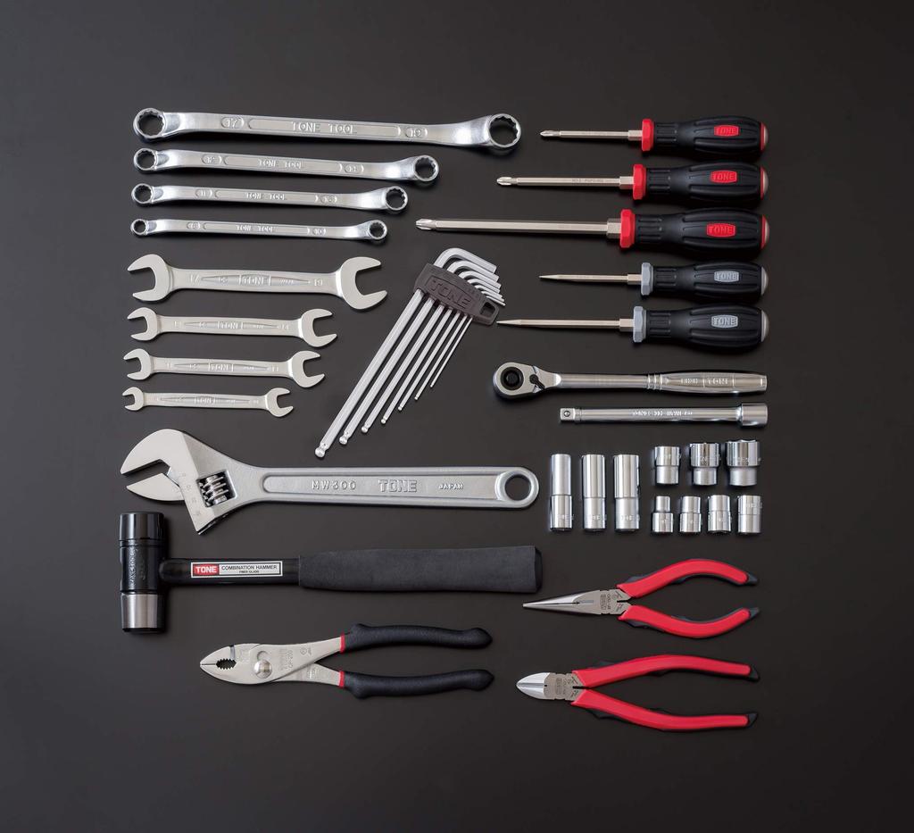 Набор инструментов TONE TSA352 Drive Red Содержимое 38 предметов 9,5 мм (3/8")
