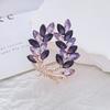 Элегантная фиолетовая брошь-булавка в виде цветка для женщин, девушек, модные аксессуары для одежды, костюма, ювелирные изделия, подарки