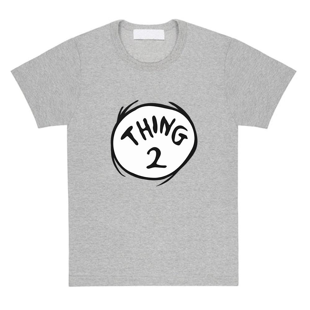 Футболка с принтом "One Thing Two Thing Twins" и Котом в Шляпе, Манга, Унисекс, Уличный стиль, Хлопок, Короткий рукав, Свободная, Женская