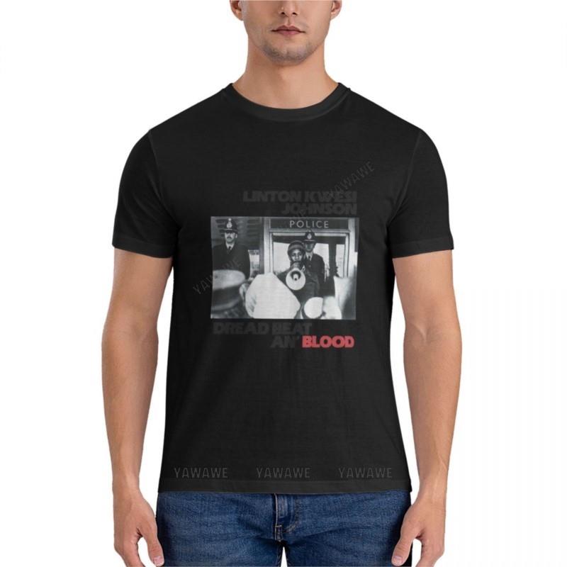 black tshirt Unisex Linton Kwesi Johnson LKJ in Dub Dread Beat An Blood Graphic TShirt tops t shirts for Unisex pack summer tshirt