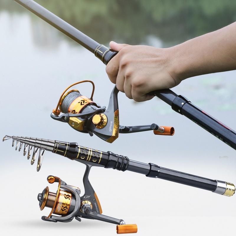 Катушка для удочки Комбинированная дорожная телескопическая удочка для морской и пресной воды, металлическая спиннинговая катушка 12BB