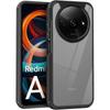 Xiaomi Redmi A3 Case, Fusion Hybrid, with Camera Protection, Transparent/Black