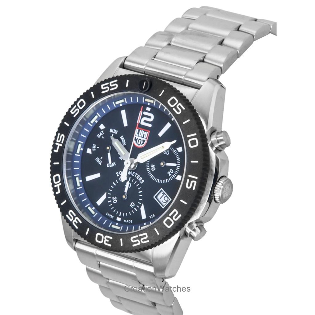 Luminox Pacific Diver Chronograph Stainless Steel Black Dial Quartz XS.3143.M 200M Men's Watch