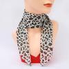 Женский шарф с леопардовым принтом, тонкий шифоновый шарф, легкий дышащий шарф в корейском стиле, дорожный аксессуар
