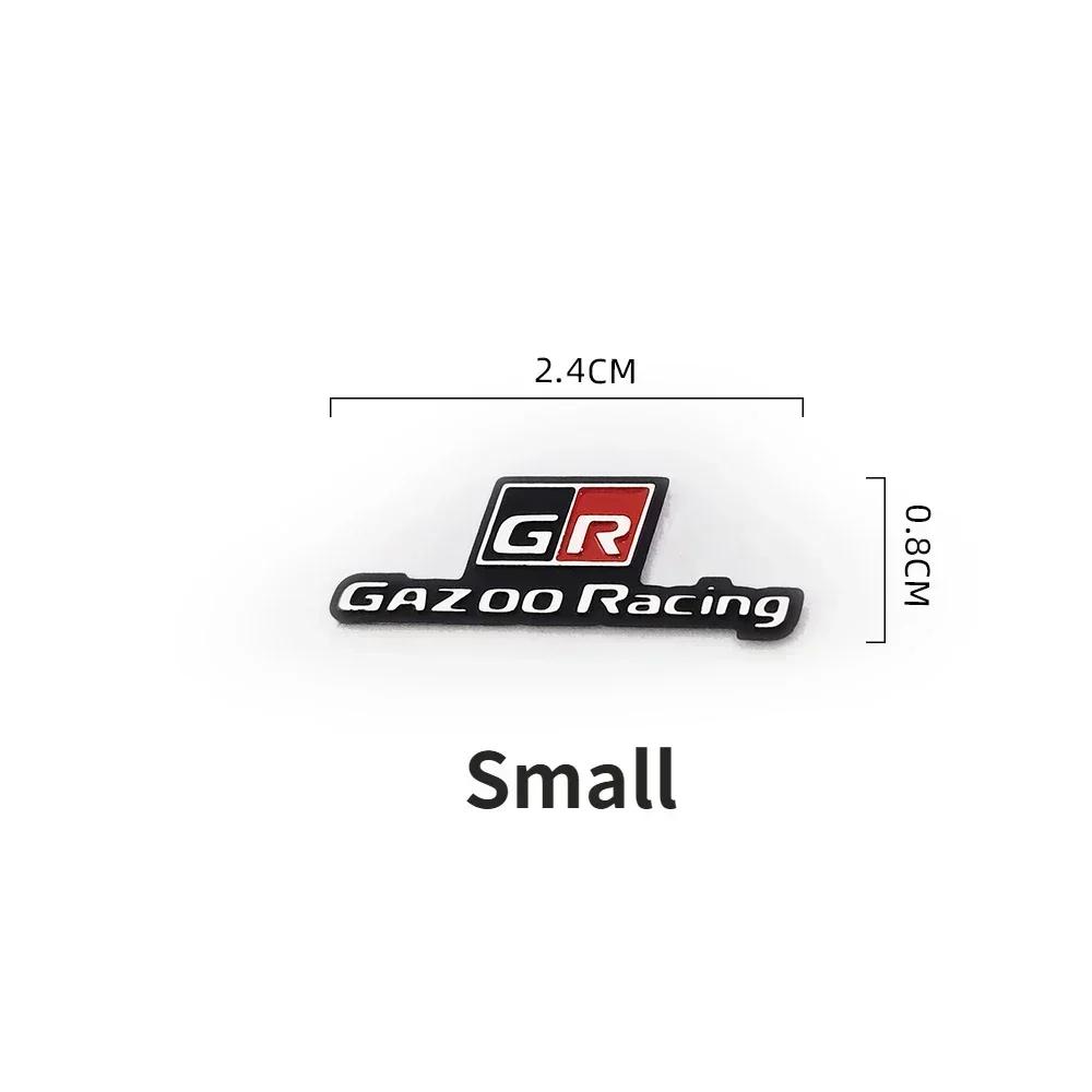 For Toyota GR GAZOO Sport Corolla Racing Yaris Rav4 CHR Auris Camry Highlander EWTRS5 Car Steeing Wheel Decoration Sticker Side Badge
