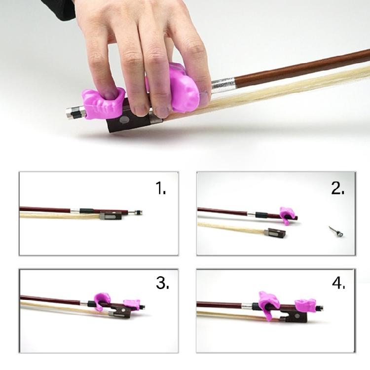 Смычки для скрипки Захват для скрипки Устройство для исправления скрипки Любители скрипки Новички Инструмент-корректор для смычков скрипки Инструмент для тренировки пальцев