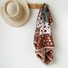 Polka Dot Pumpkin Scarf Square Scarf Light Luxury Style Versatile Thin Women's Scarf Spring and Summer New Simple Scarf