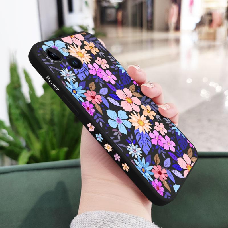 Showy Flowers Phone Case For iPhone 16 16e 15 14 13 12 11 Pro Max Mini X XR XS Plus Cover