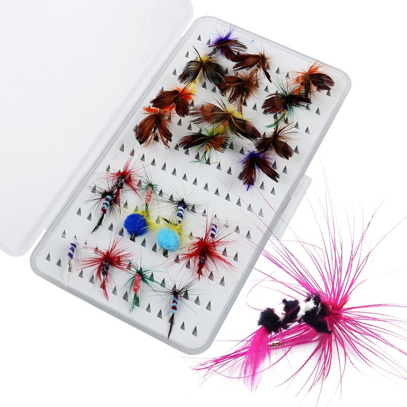 Приманки для рыбалки нахлыстом, 24 шт./кор., лососевые мухи, форель, сухая приманка для рыбалки нахлыстом, уличная пресноводная рыбалка нахлыстом