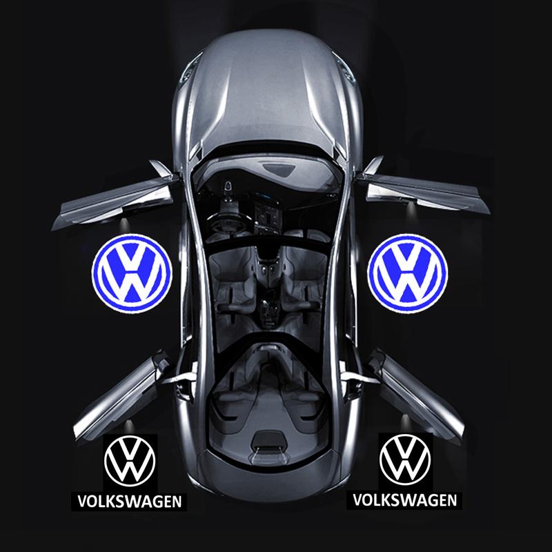 Для VOLKSWAGEN Светодиодные HD Логотипы на Дверь Автомобиля Приветственные Световые Проекторы Аксессуары Для VW GTI Scirocco Polo Golf Passat Tiguan Arteon