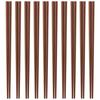 Made In Japan, Commercial-Grade Eco Chopsticks, Set of 10 (Dark Brown), Made with SPS Resin, Dishwasher and High-Temperature Storage Safe, 22.5cm X 3m
