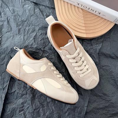 Весна 2025 новая мягкая кожа нишевый дизайн ретро цветовая гамма бордовый Dexun Forrest Gump обувь универсальная спортивная и повседневная обувь