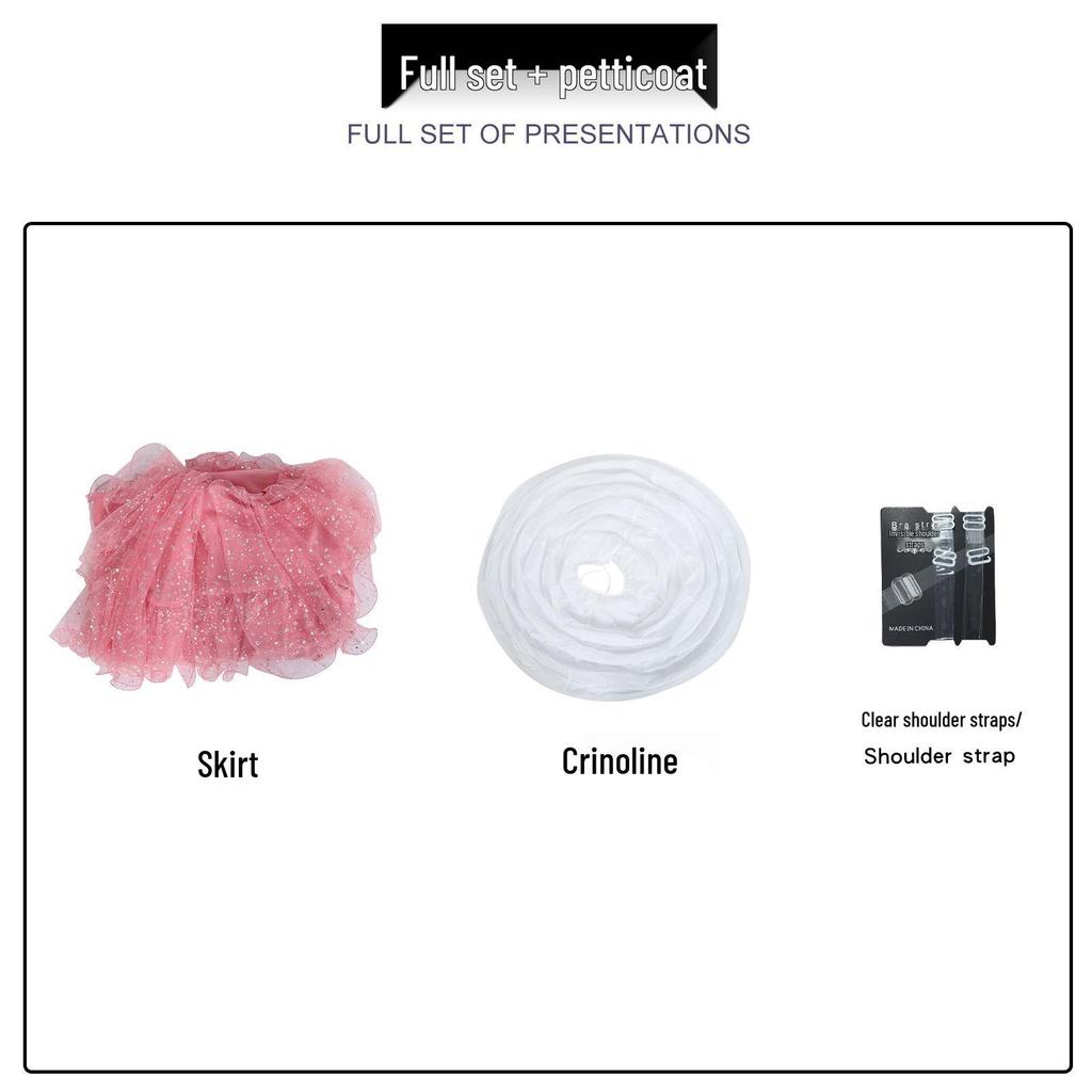 Эльфаба и Глинда Костюм Злой Ведьмы для косплея на Хэллоуин - Волшебное розовое платье и мантия