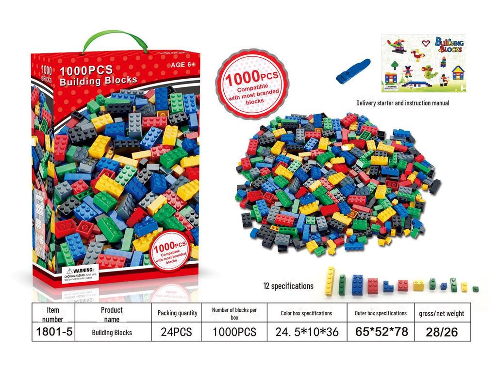 Австралийские строительные блоки из мелких частиц - 1000 штук - Совместимая обучающая игрушка для детского сада своими руками
