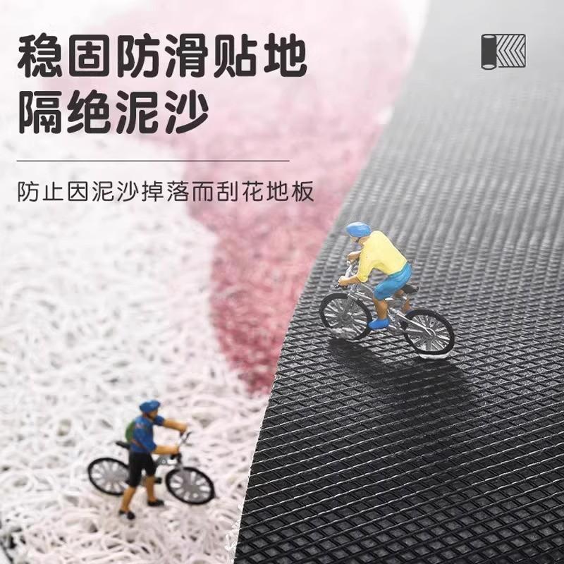 Door Mat Entryway Durable PVC Coil Doormat Customizable Outdoor Dust Removal Non-slip Floor