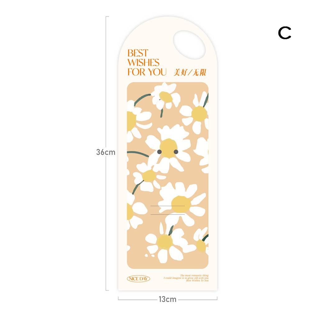 5pcs Carnation Flower Card Handheld Flower Insert Bag New Flower Tote Bag Teachers' Day