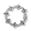 Sparkling Stainless Steel Necklace & Bracelet