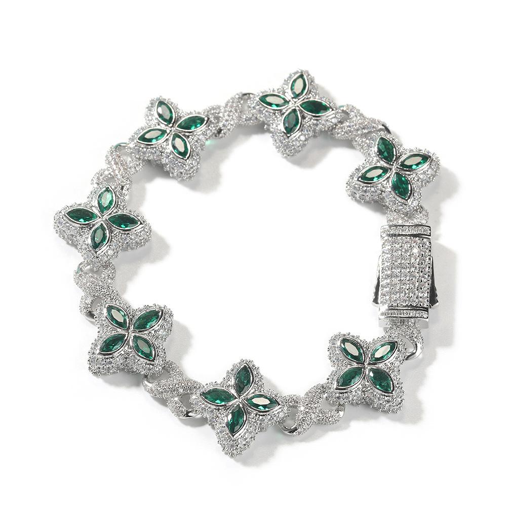 Sparkling Stainless Steel Necklace & Bracelet