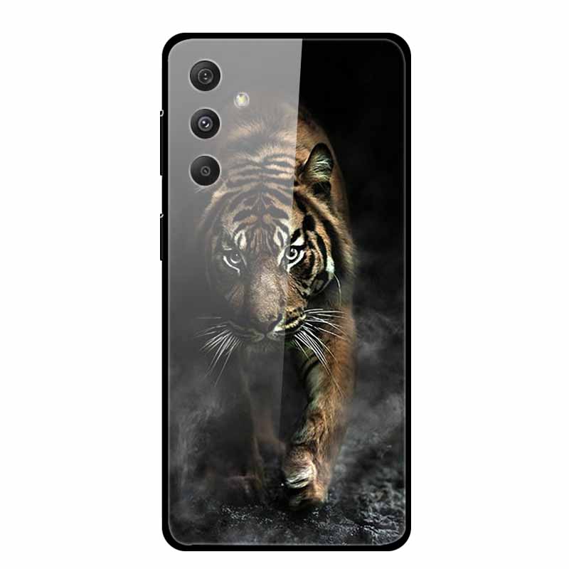 Tempered Glass Case For Samsung Galaxy A55 5G Glass Case Hard Back Cover Soft Bumper For Samsung A55 Case A 55 Phone Cover Coque