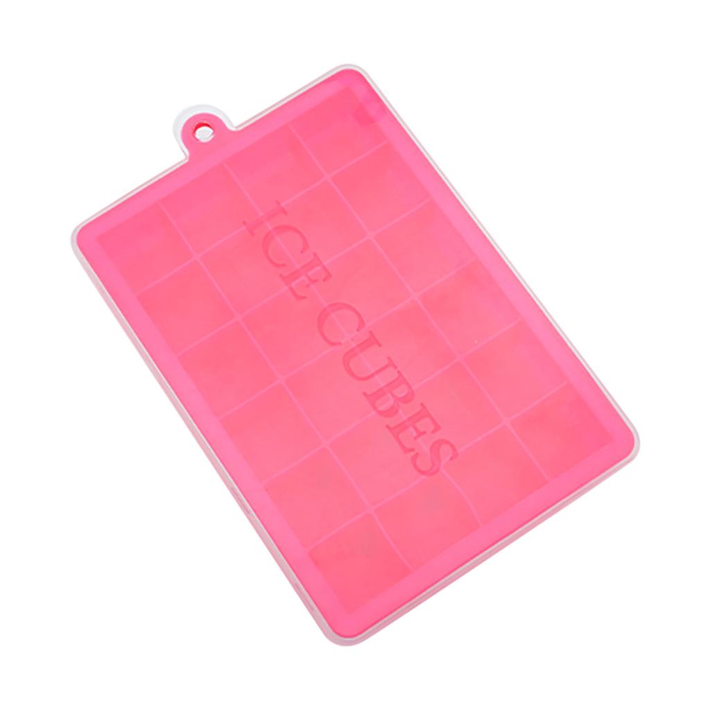 Силиконовые формы для кубиков льда, силиконовые формы для формочек для кубиков льда с крышкой для морозильной камеры, съемные и штабелируемые, 24 кубика льда на лоток