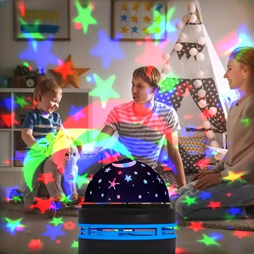 Проектор Звездного Неба Ночная Сцена Цвет Света Неба Спальня Игровая Комната USB Автоматическое Вращение Окружение Спальня Вечеринка