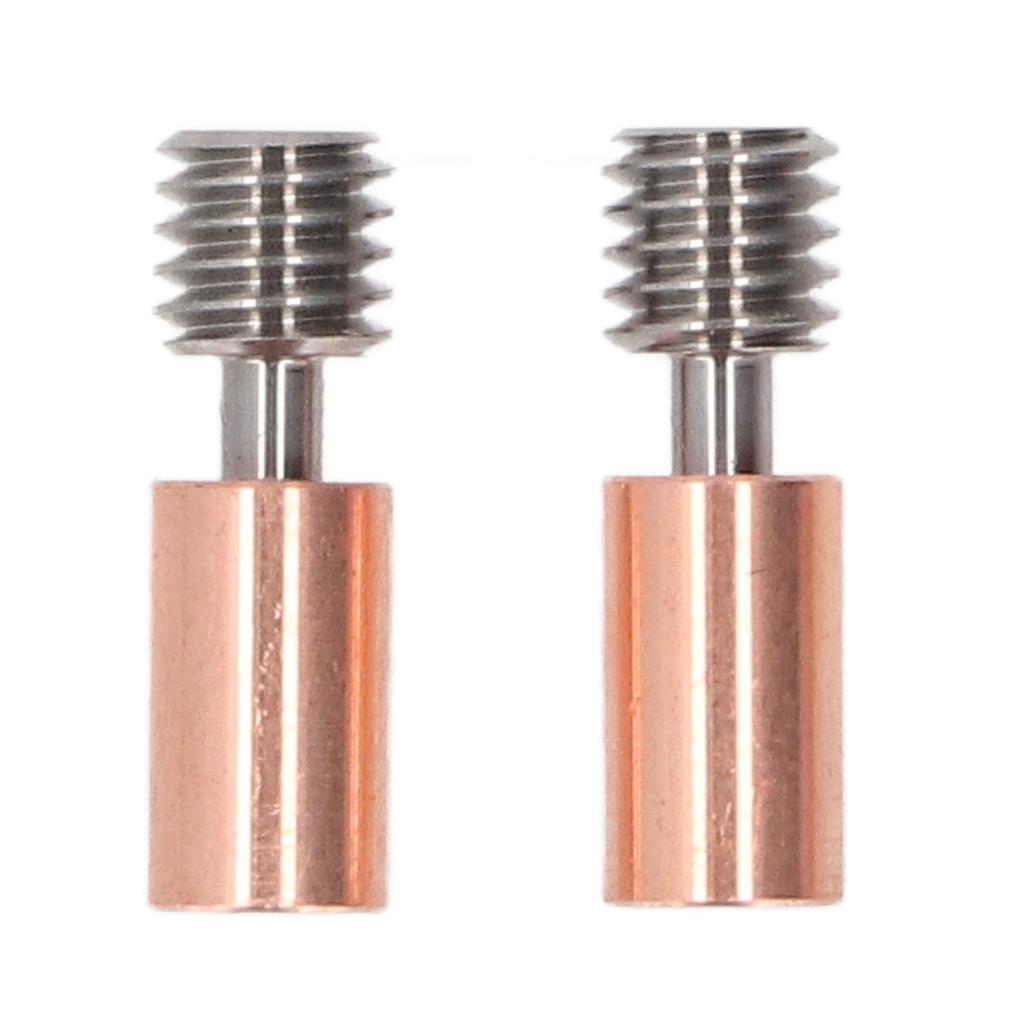2Pcs Bi Metal Heat Break Ti Alloy Copper Bimetallic Heatbreak for K1 K1 Maximum Ender3 V3 KE 3 S1