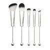 5 Pcs DIY Beaded Makeup Brush Metal Handle Makeup Brush Foundations Eyeshadow Eye Brush Makeup Colouring Accessories