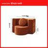 Dual-Purpose Foldable Fabric Sofa Bed for Three