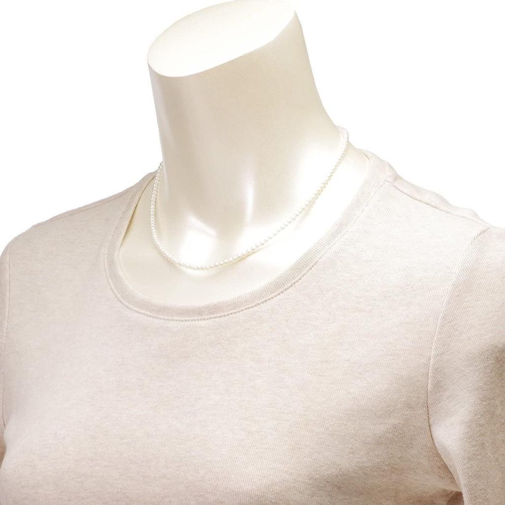 Pearl Music Pearl Necklace Rinju Freshwater Pearl Baby Pearl Necklace Unisex 3-3.5mm Women's