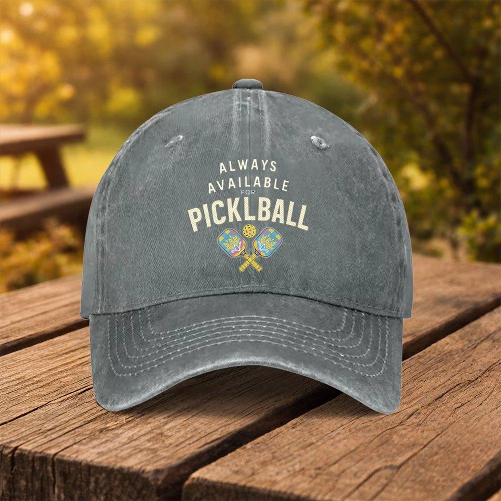 Pickleball Theme Baseball Cap for Unisex Women Duck Bill Hat for Outdoor Sports Fitness Travel Multiple Colors