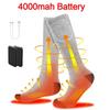 Washable Thermal Insulated Socks Power Bank Operated Winter Warm Stockings Unisex