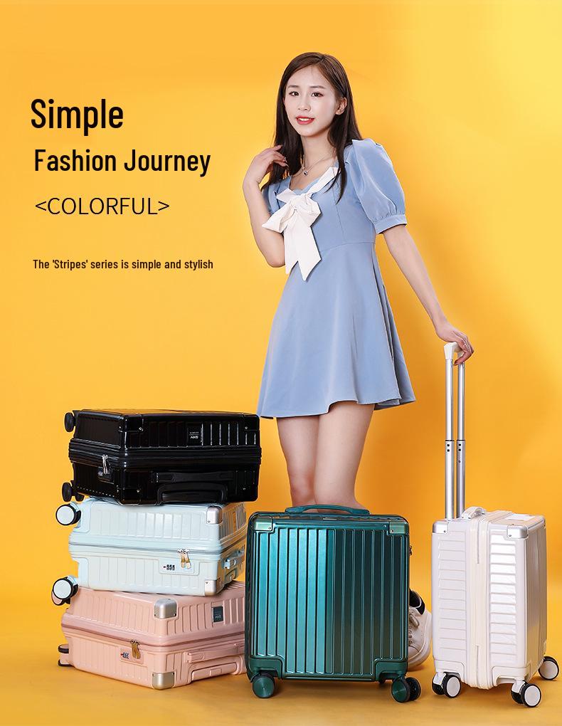 Легкий мини-чемодан на колесиках с кодовым замком, 18-20 дюймов - Идеально подходит для студентов и детей.