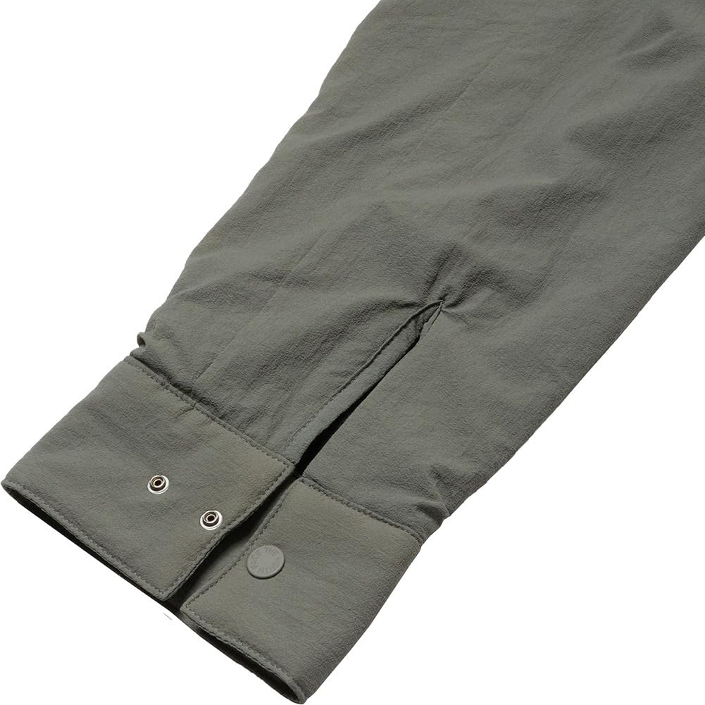 Рубашка с длинным рукавом North, рубашка October Mid, размер хаки, размер M [The Face]