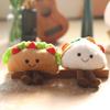 Cute Cute Taco Cake Pendant Plush Toy Doll Hamburger Sandwich Bag Hanging Keychain Rag Doll