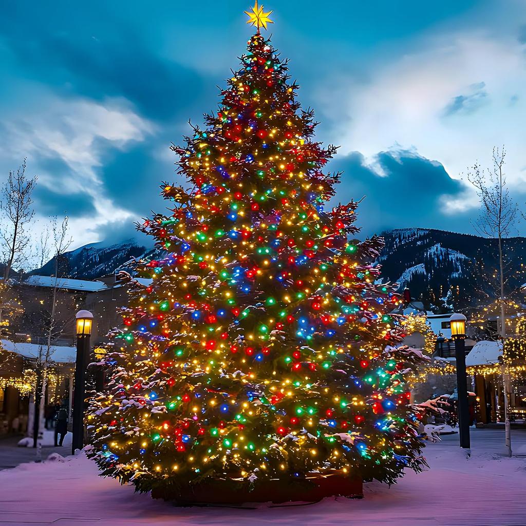 Уличные светодиодные гирлянды с 8 режимами для рождественских и праздничных украшений - 20 м или 30 м