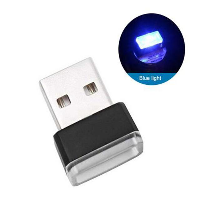 Мини-USB-светильник, светодиодный моделирующий автомобильный окружающий свет, неоновая подсветка салона, ювелирные изделия для автомобиля (7 видов световых цветов)