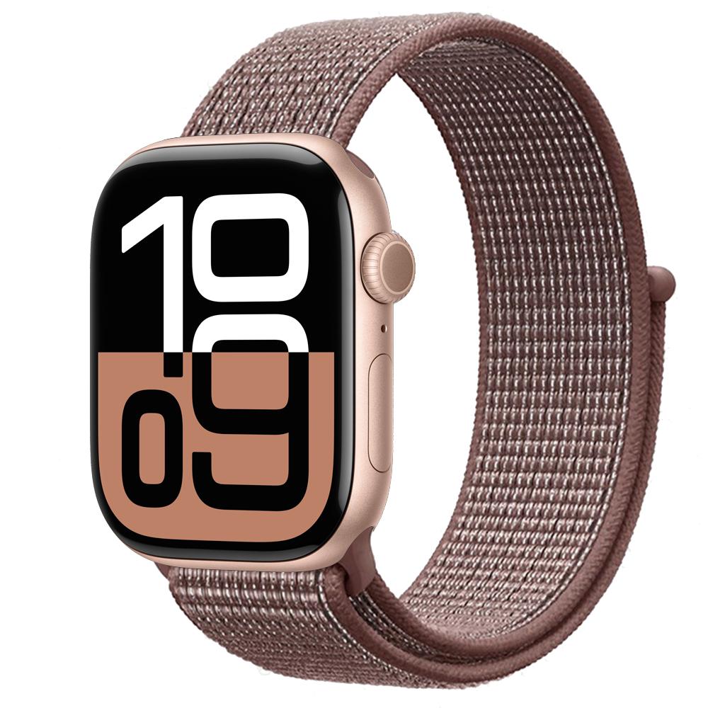 Нейлоновый ремешок-петля Для ремешков Apple Watch 46мм 44мм 40мм 41мм 45мм 42мм Оригинальный ремешок браслет iWatch Серии 11 10 SE 9 8 Ultra 3