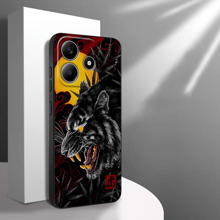 Чехол для телефона для Xiaomi Redmi Note 14 A3 A1 A2 A5 A4 11S 14C 12C 13C 13 Pro Plus 10 12S 9 8 7 12 11 Pro K80 K40 Тигр Дракон