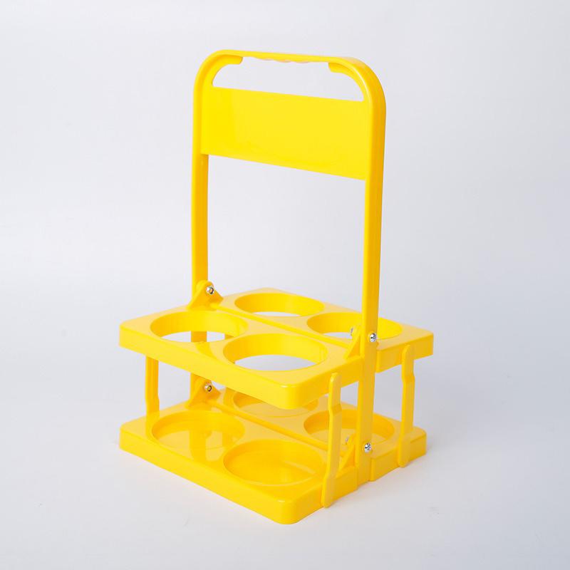 Портативная пластиковая складная стойка для пива, держатель для пивных бутылок, корзина для напитков, многоразовая стойка для коктейлей, прочный органайзер для стаканов, стойка для вина