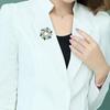 1 Pc Fashion Ladies Rhinestone Flower Bouquet Brooch Pin Scarf Bag Jewelry Charm