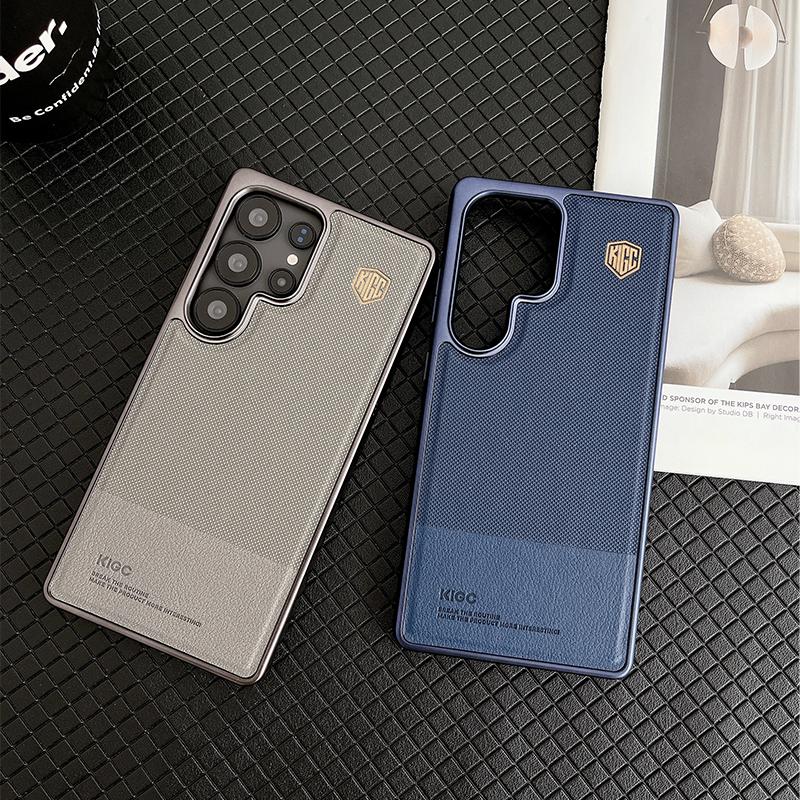 Чехол KIGC серии Ultimate Perfection для Samsung Galaxy S23 S24 S25 Ultra Plus, задняя крышка из матовой кожи