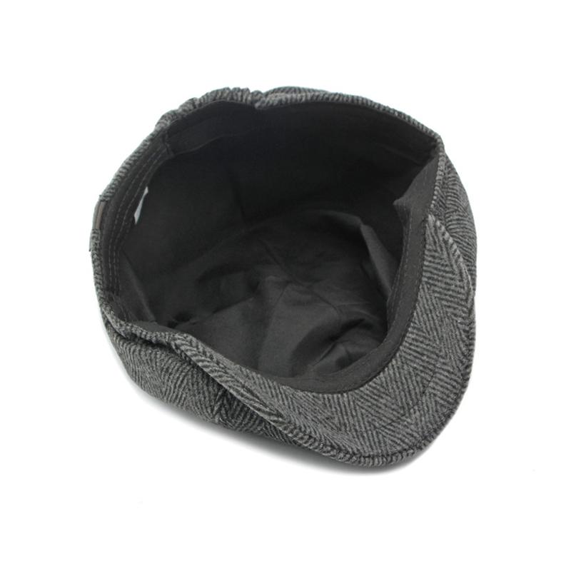 Шерстяная восьмиугольная кепка мужская весна-осень-зима ретро кепка газетчика