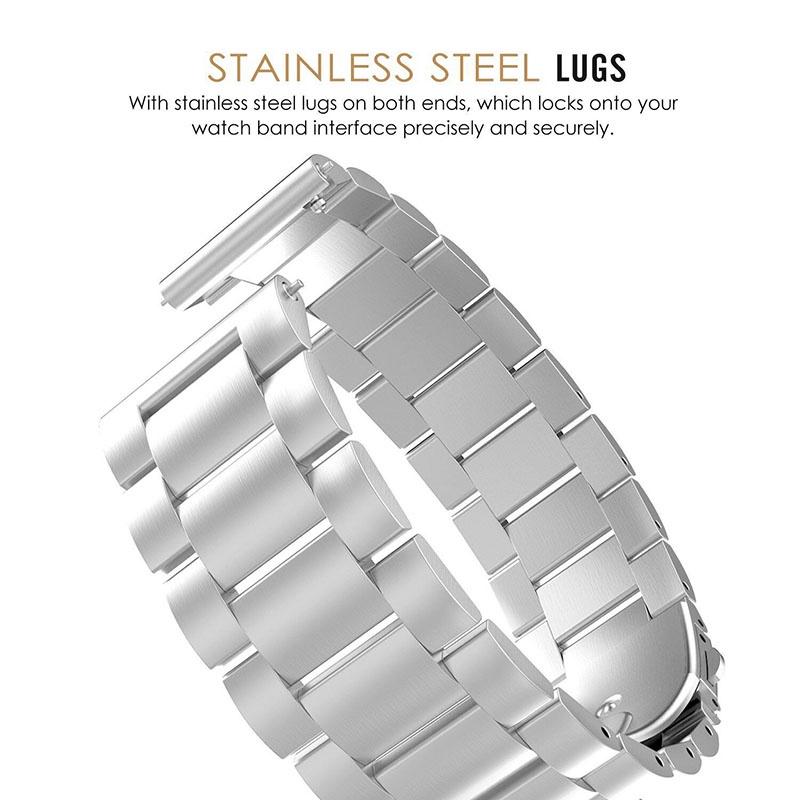 Роскошный ремешок для часов из нержавеющей стали с быстросъемным механизмом, доступный в нескольких размерах и цветах