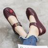 Genuine Leather Soft Bottom Women Flats Mother Shoes Comfort Oxford Shoes For Women Shoes Women Loafers Moccasins