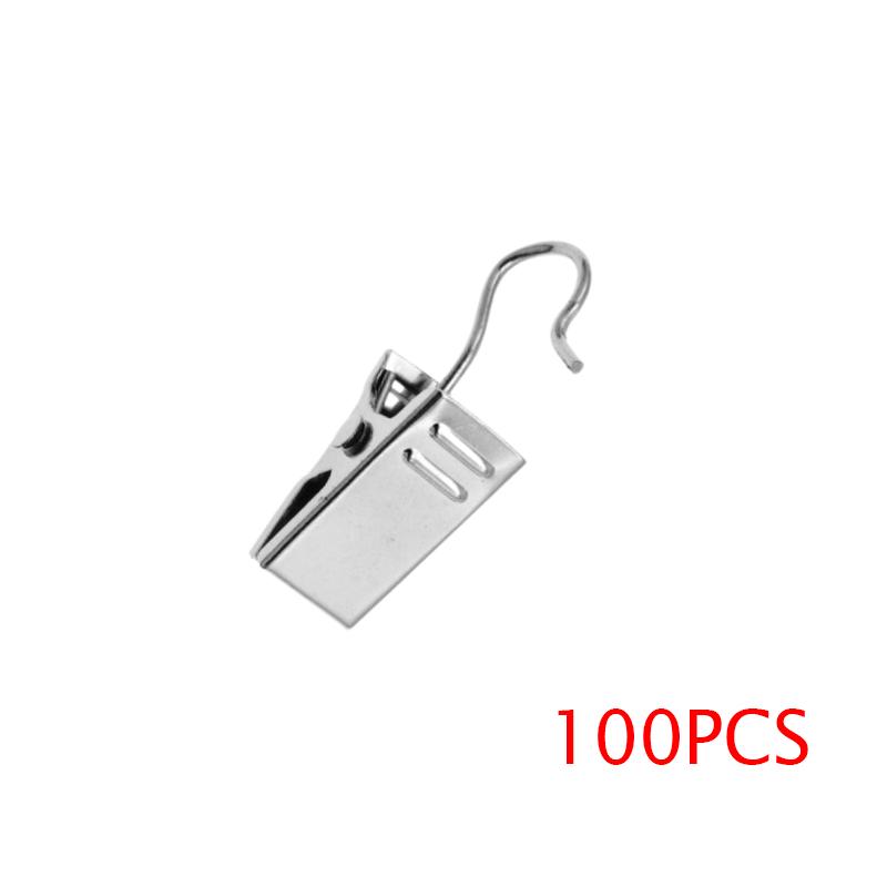 100 шт., сверхмощные зажимы для штор с зажимом, металлические зажимы для штор, крючки для драпировок