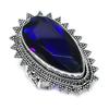 Blue Topaz Gemstone 925 Sterling Silver Jewelry Ring Size 9