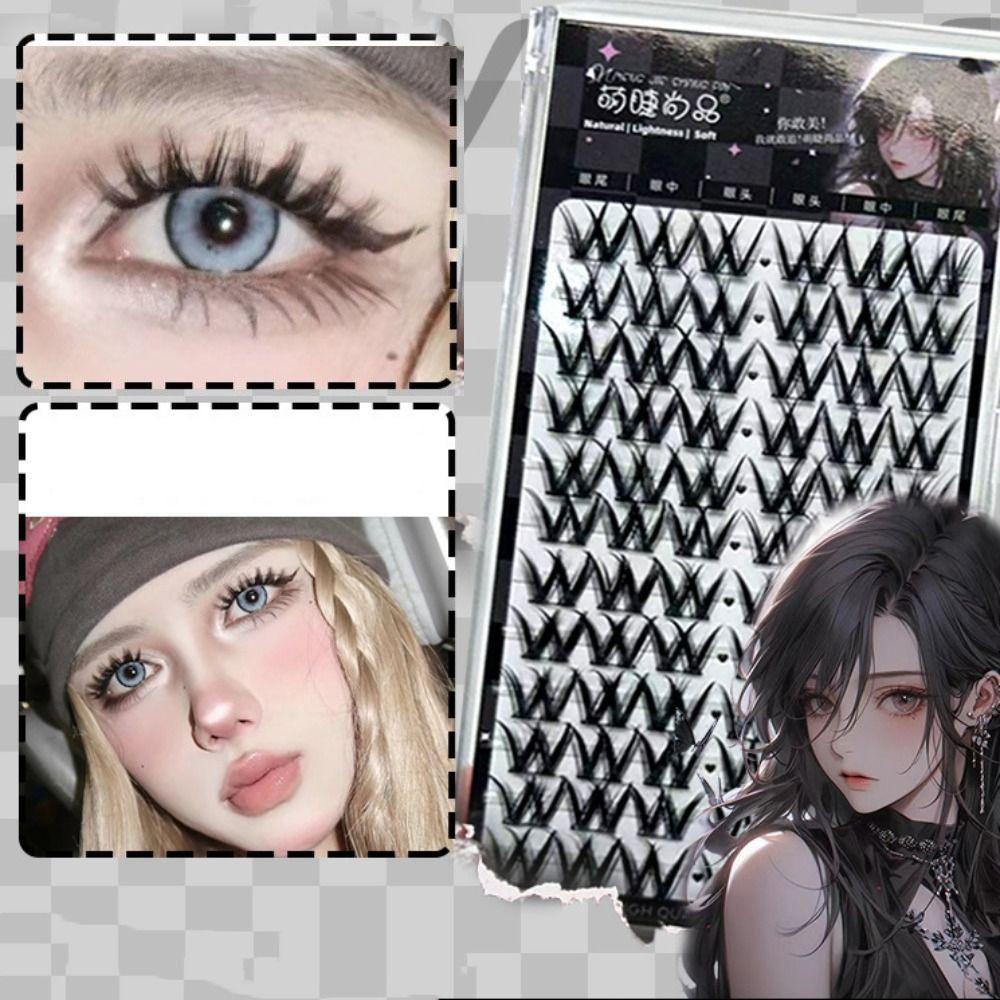 Наращивание ресниц Индивидуальные пучки ресниц 60/72 пучка Накладные ресницы Сделай сам