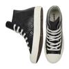 Converse Chuck Taylor All Star Кожаные Удобные и Дышащие Нескользящие и Износостойкие Высокие Кеды Женские Черные