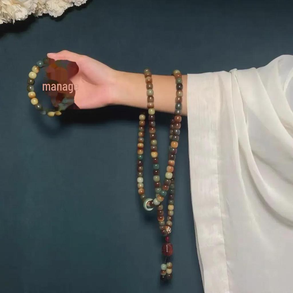 Dunhuang Wentian 108 Beads: Genuine Bodhi Rosary Bracelet for Men & Women - National Treasure Quality